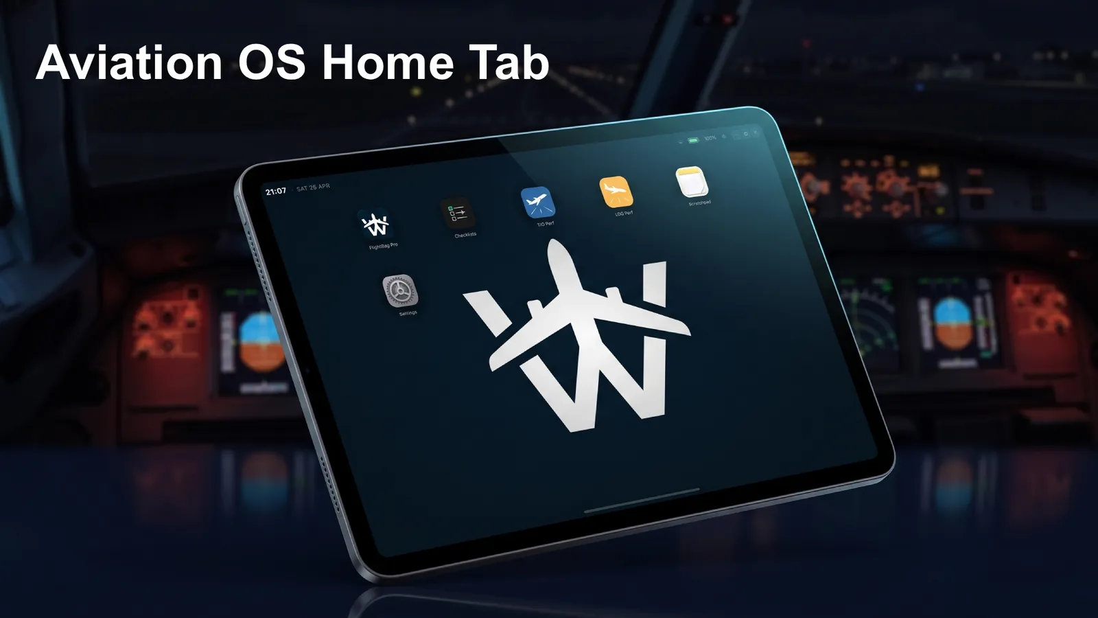 FlightBag Pro departure briefing screen